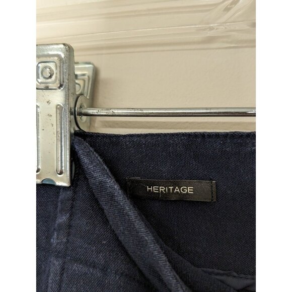Talbots Pants Size 12 Heritage Blue Navy Straight Leg Heritage Chino - Picture 10 of 15